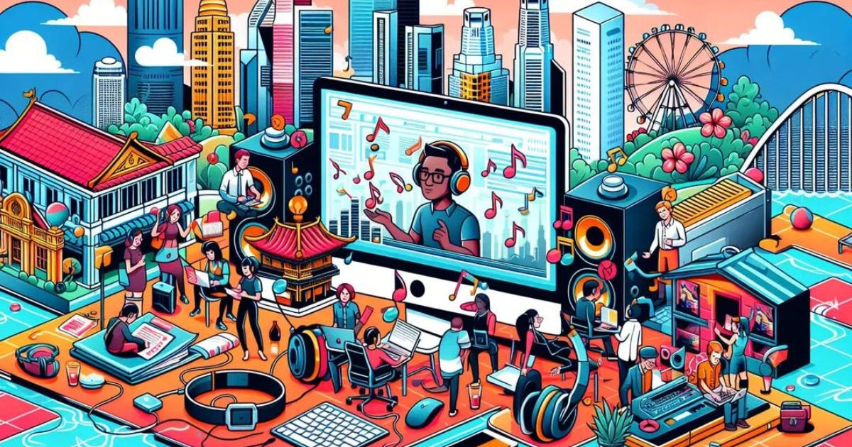 Menetapkan Perniagaan Pengedaran Muzik Digital di Singapura