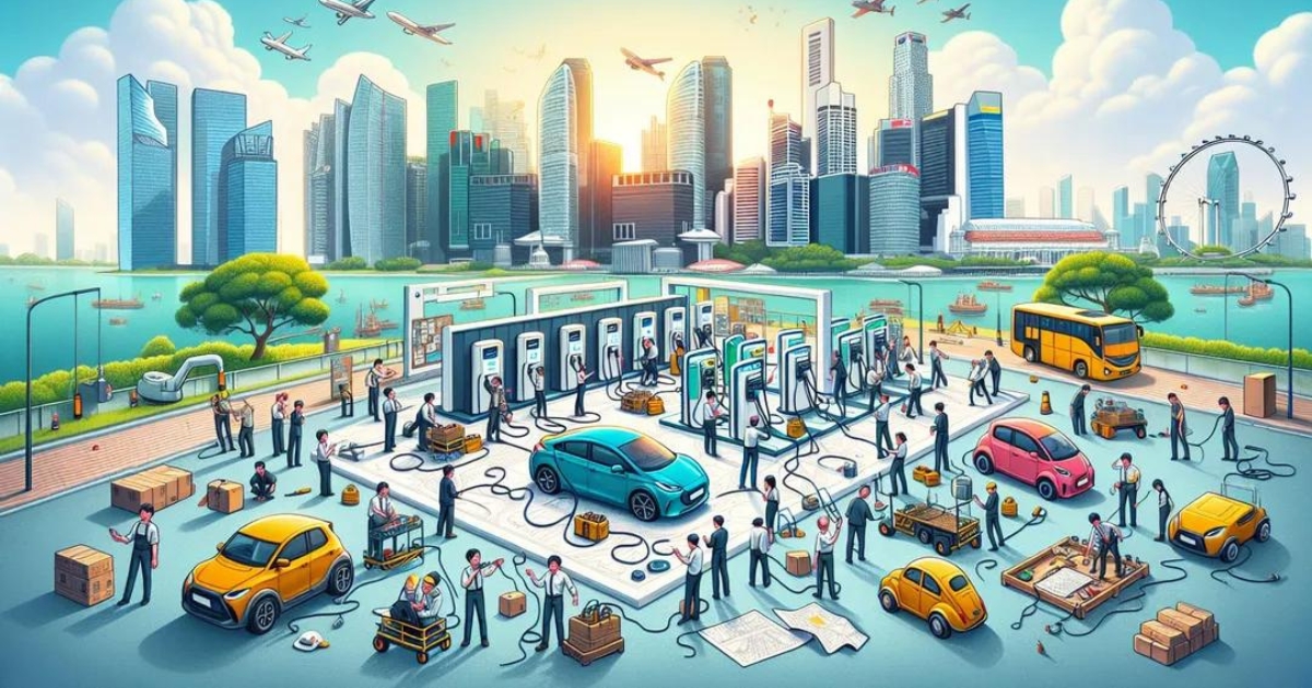 सिंगापुर में इलेक्ट्रिक वाहन चार्जिंग स्टेशन नेटवर्क व्यवसाय स्थापित करना