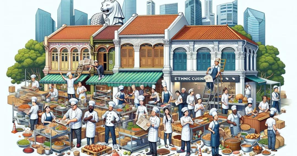 在新加坡建立民族美食餐厅连锁业务