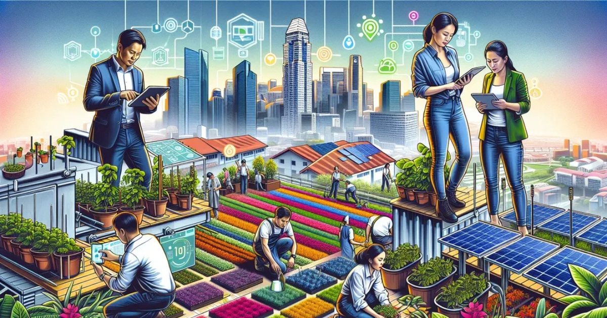 सिंगापुर में शहरी कृषि व्यवसाय के लिए IoT समाधान प्रदाता स्थापित करना