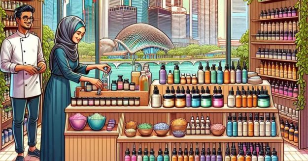 在新加坡建立有机化妆品业务